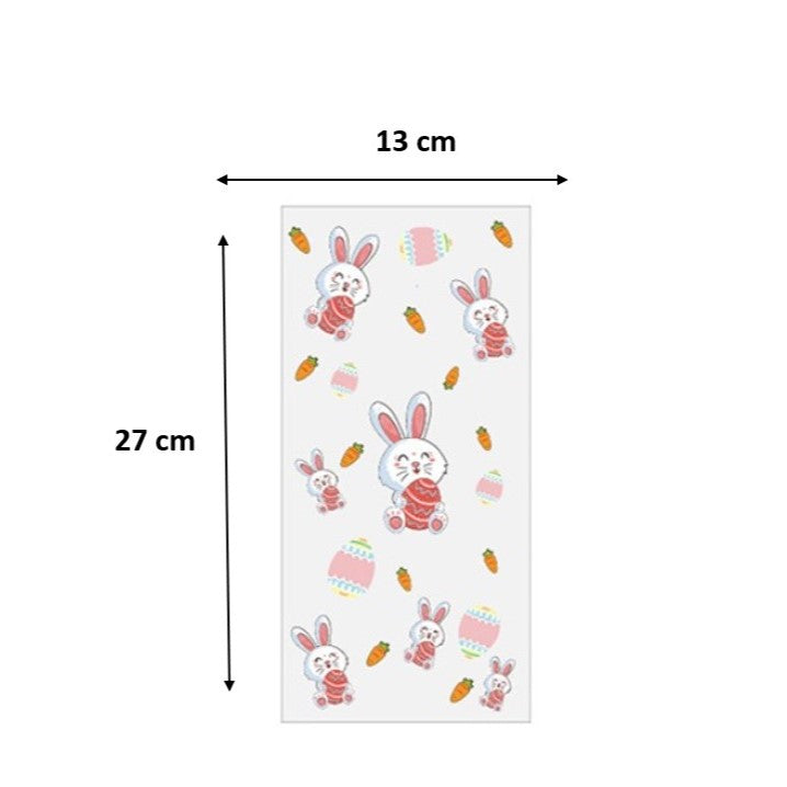 SweetArt Saco Doces Páscoa Coelhos com ovos Conj 10