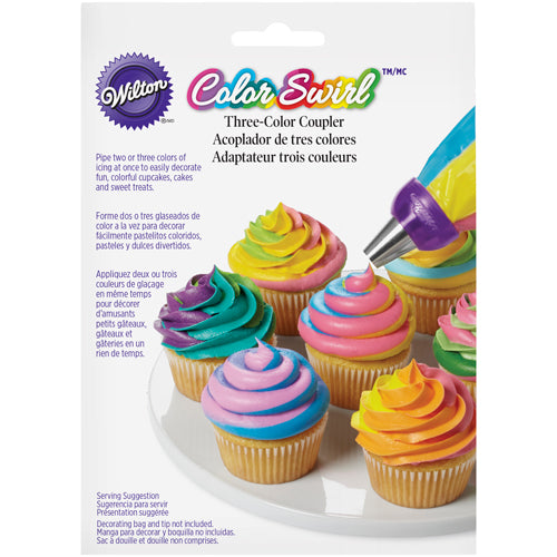 Adaptador Tricolor Color Swirl - Wilton