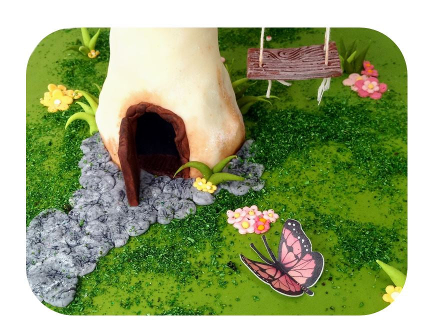 SweetArt Decoração Folha Hóstia Borboletas Tons Frios - Conj 12