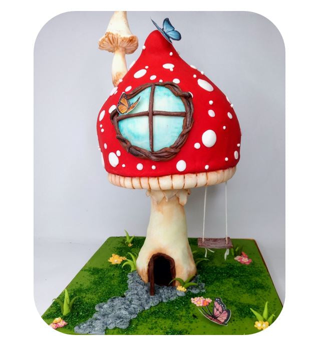 SweetArt Decoração Folha Hóstia Borboletas Tons Rosa  - Conj 10