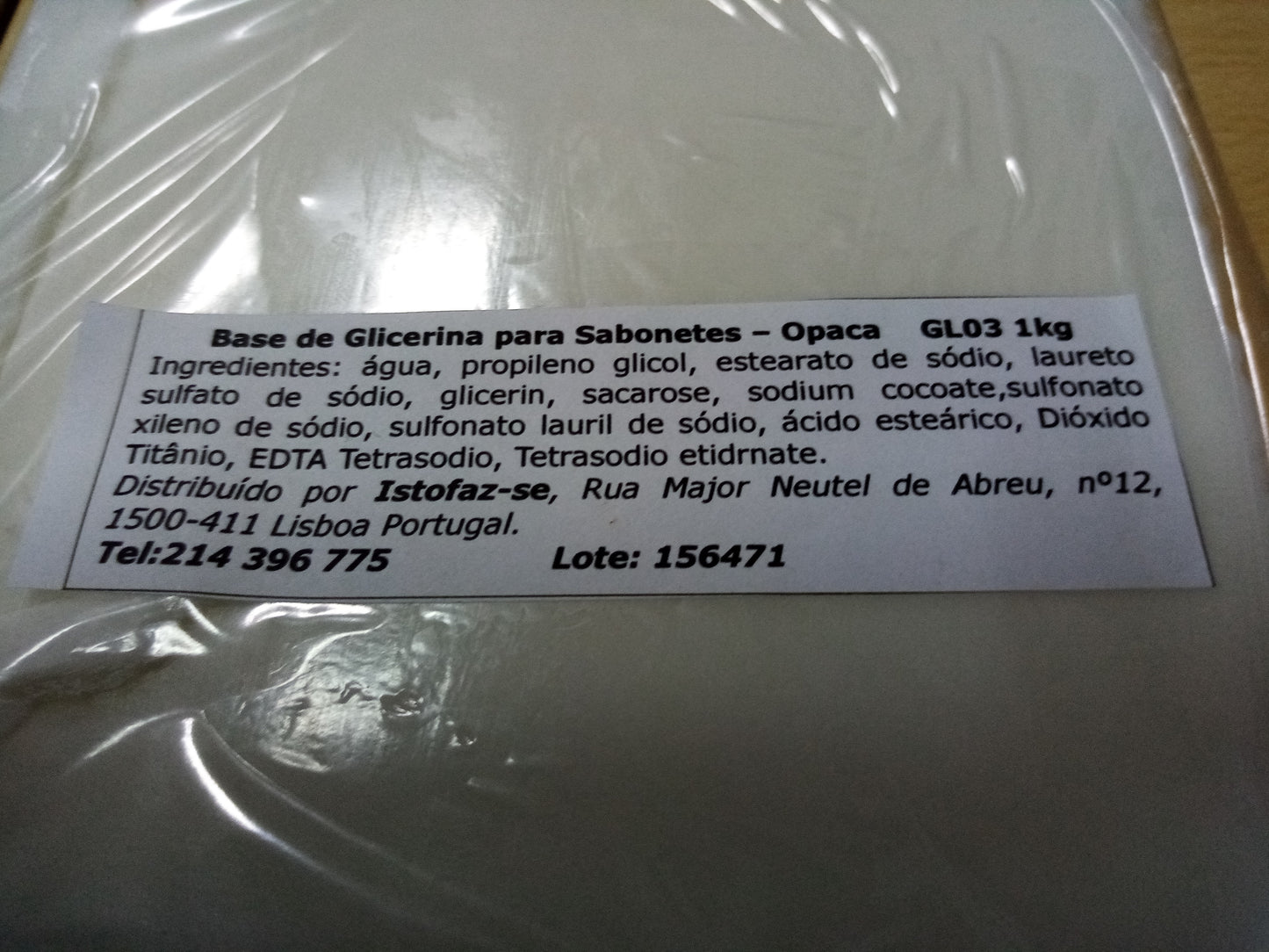 Glicerina Opaca 1kg