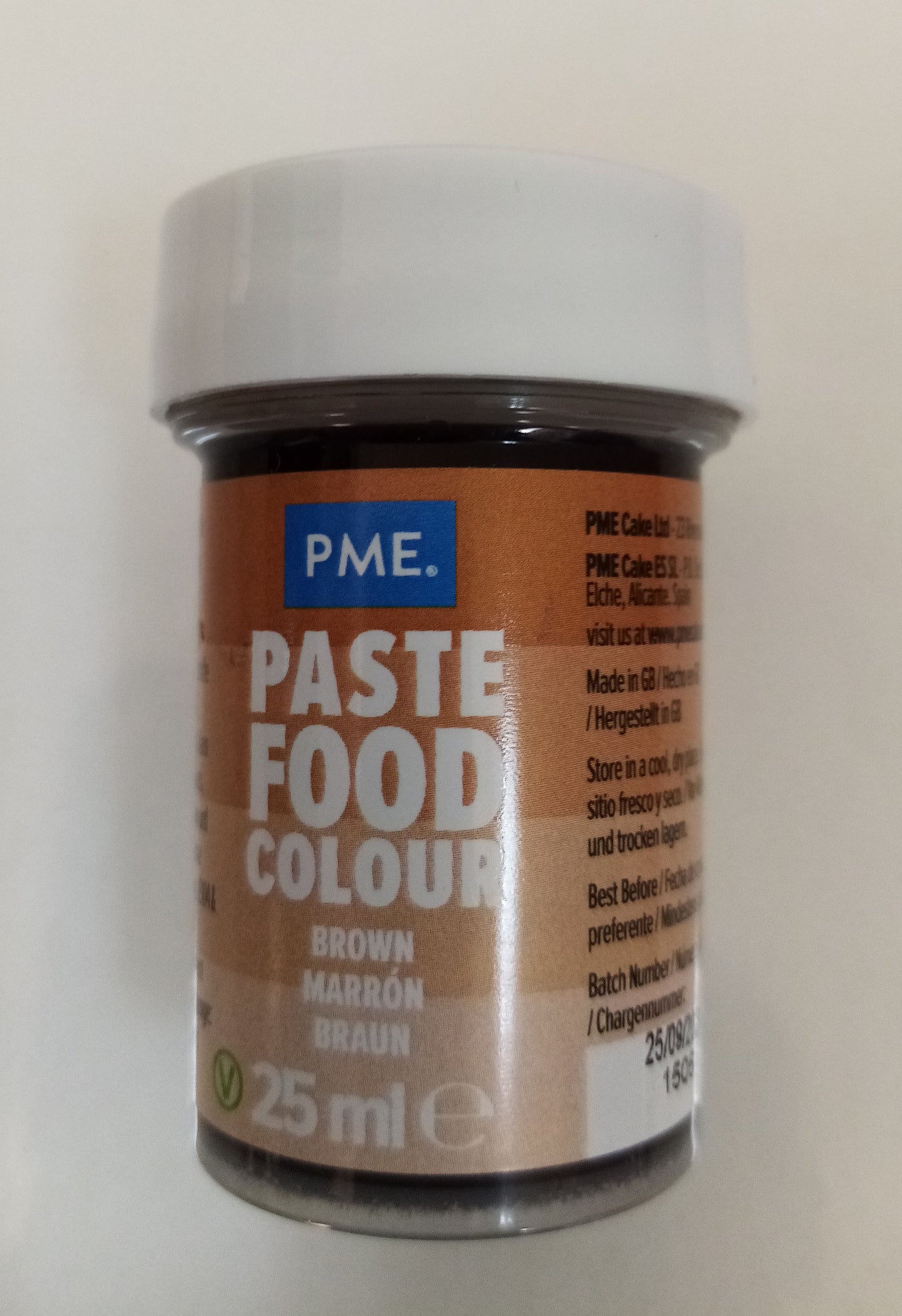 Corante em Pasta Castanho 25g-PME