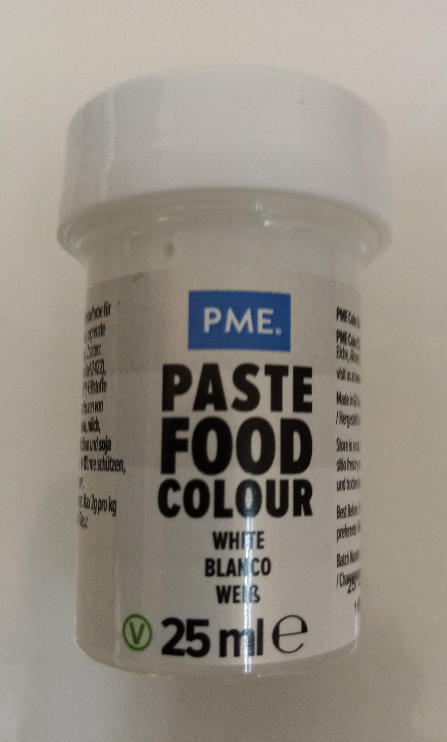 Corante em Pasta Branco 25g-PME