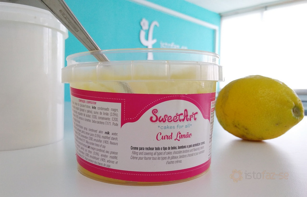 SweetArt Recheio Curd Limão 500g